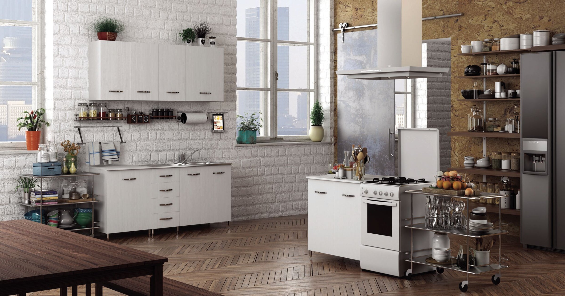 CHEST OF DRAWERS BASE 40 - ASSEMBLED ITEM - 40X50XH85 WHITE ASH