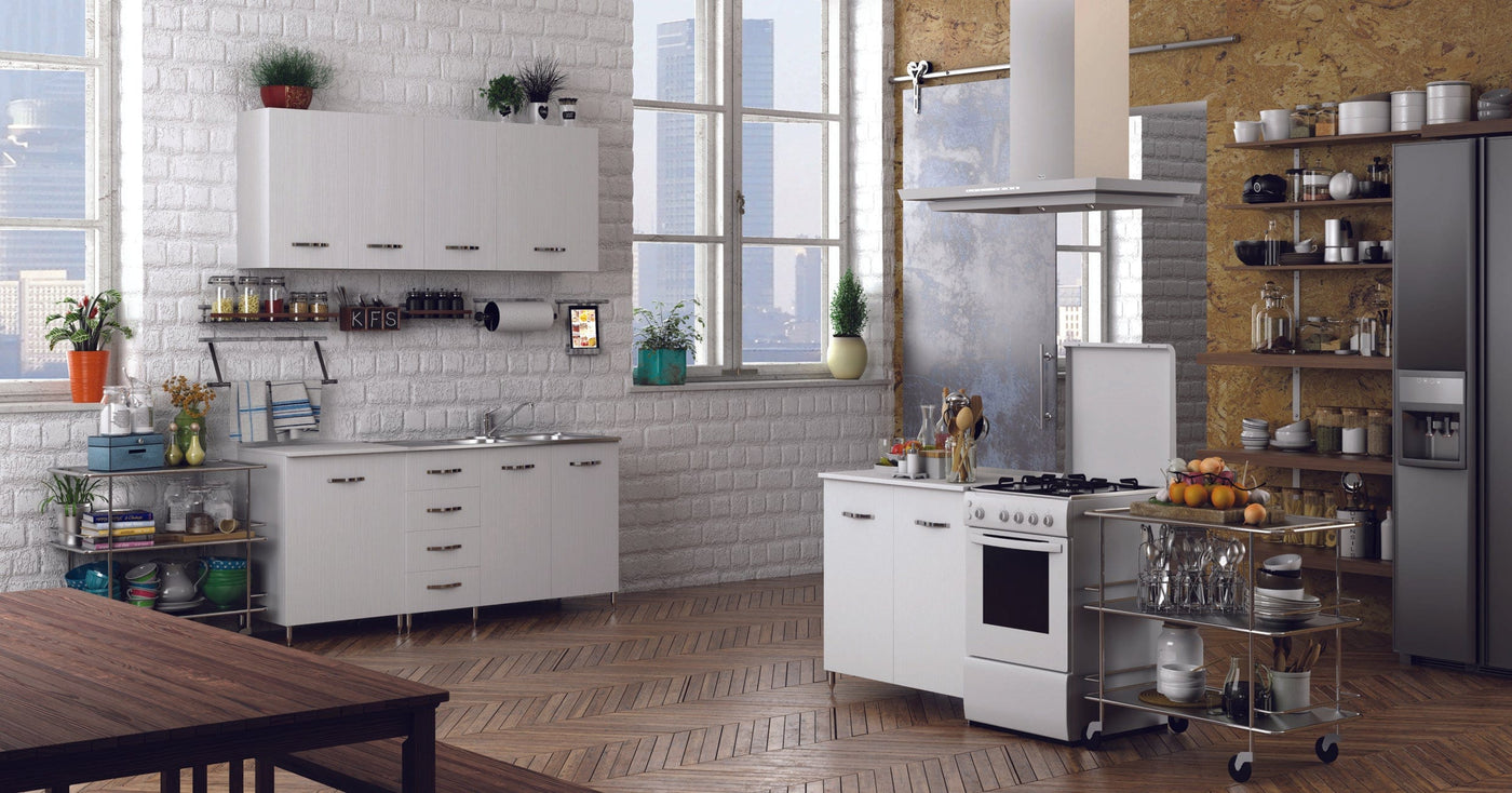 Bricocenter PENSILE SCOLAPIATTI 80 2 ANTE 80X32X72 BANCO FRASSINATO