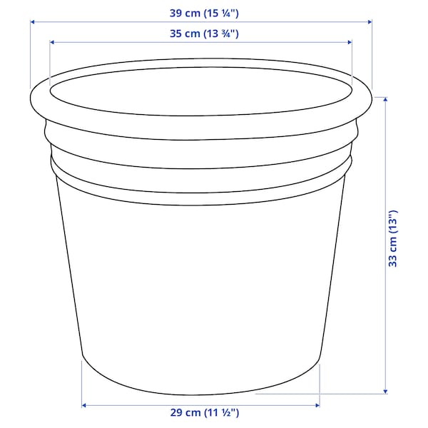 Ikea CURRYBLAD - Vase, outdoor terracotta,35 cm