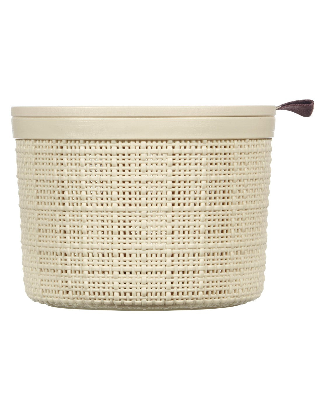 CESTINO JUTE CON COPERCHIO IN FIBRE INTR