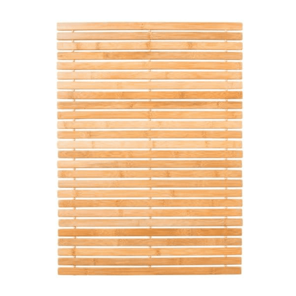 BAMBOO Natural bathroom mat, W 67,5 x D 50 cm