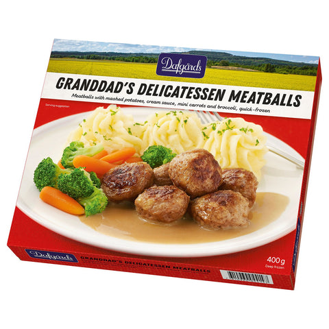 DAFGÅRDS KÖTTBULLAR meatballs w mashed potatoes, frozen, 400 g