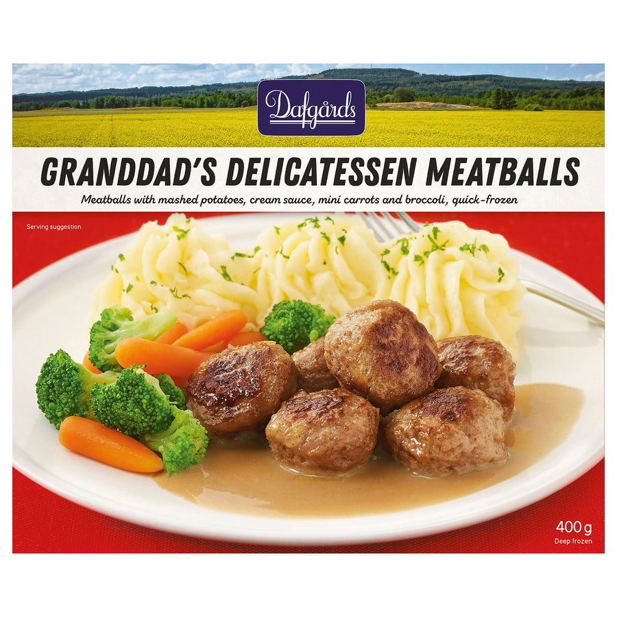 DAFGÅRDS KÖTTBULLAR meatballs w mashed potatoes, frozen, 400 g