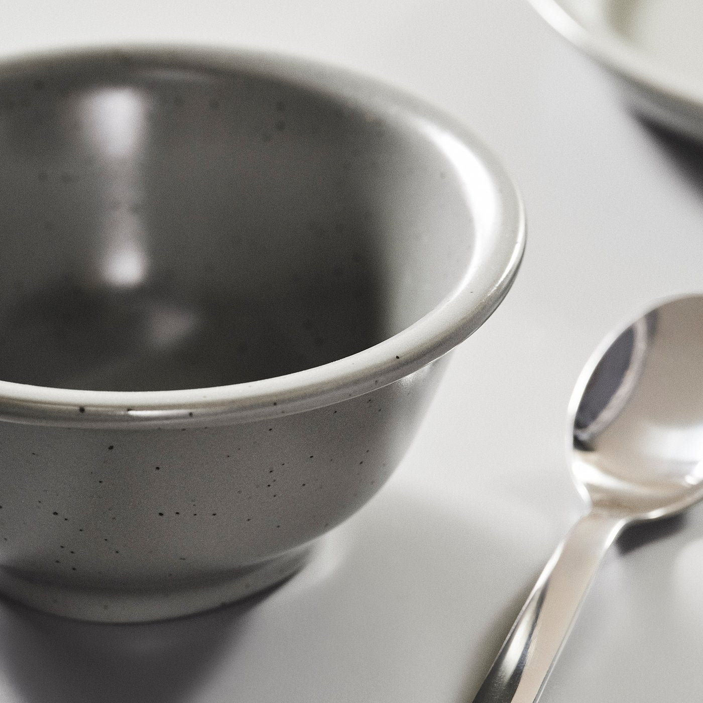 DAGGASTER bowl, dotted/grey, 14 cm