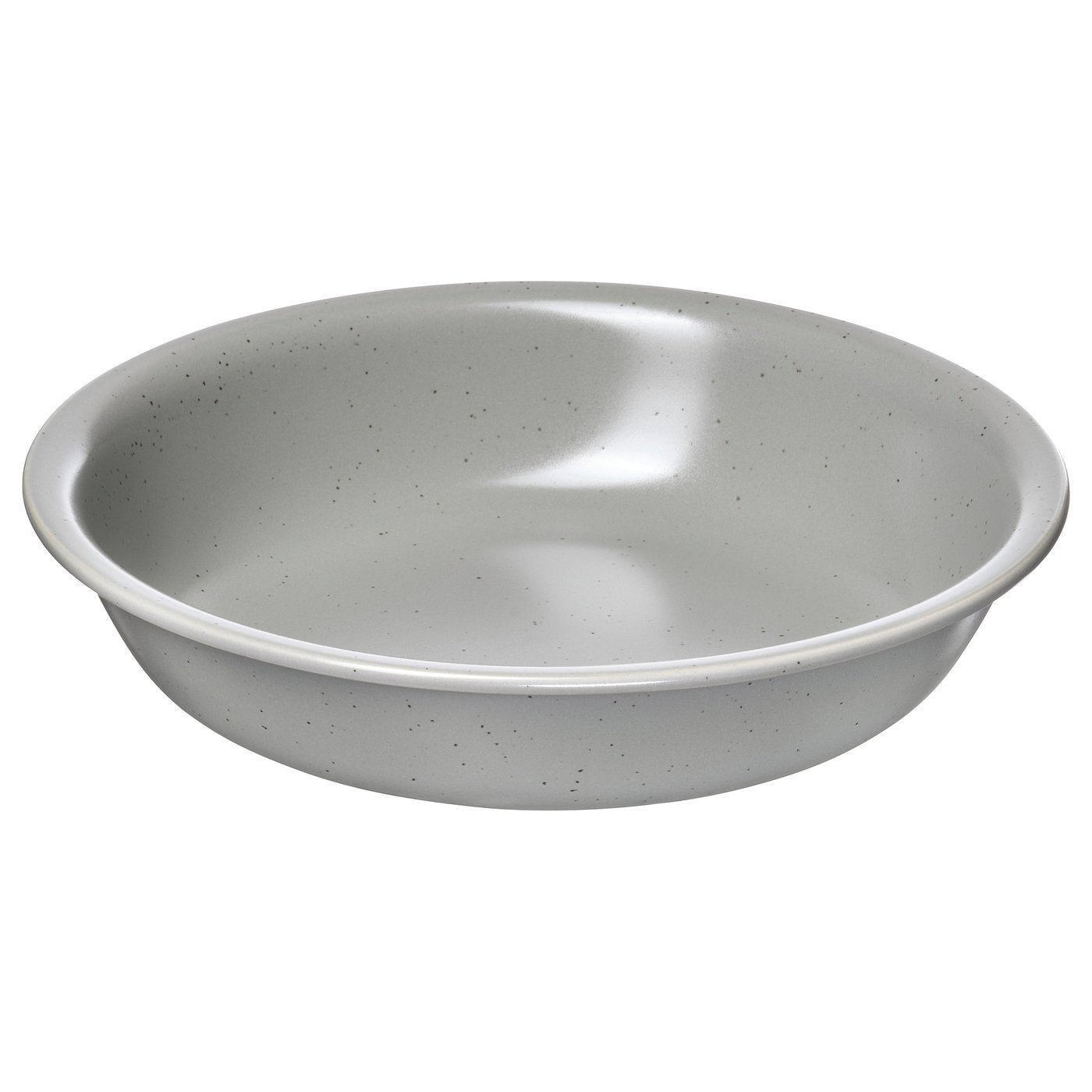 DAGGASTER deep plate, dotted/grey, 19 cm