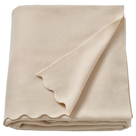DAGGKÅPOR throw, light beige, 130x170 cm