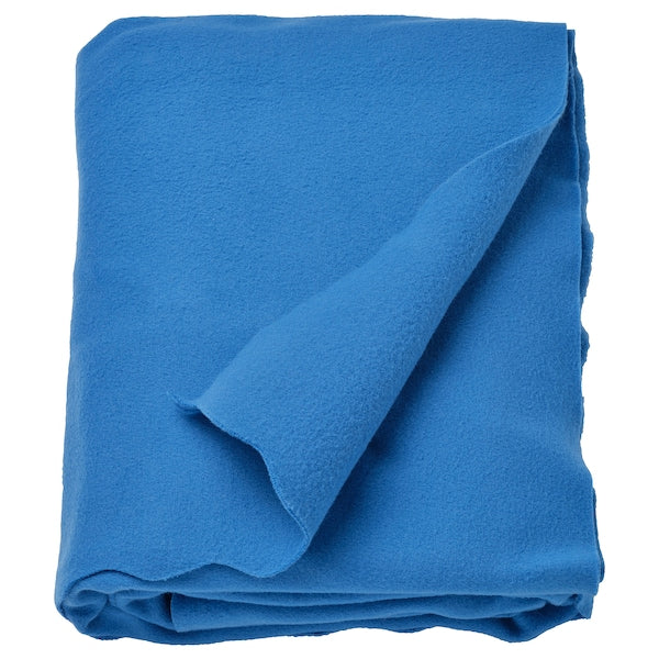 DAGGKÅPOR throw, bright blue, 130x170 cm