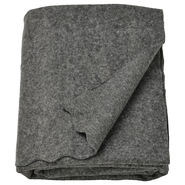 DAGGKÅPOR throw, dark grey, 130x170 cm