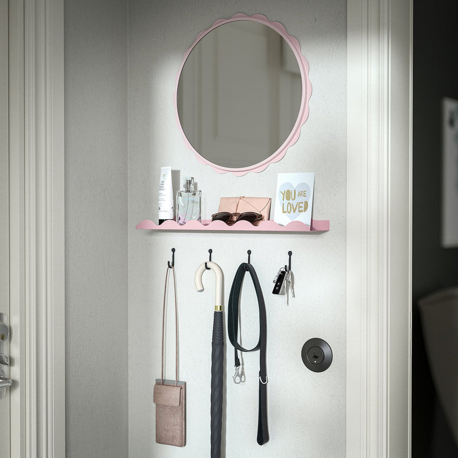 DAGGKAPRIFOL mirror, light pink, 40 cm
