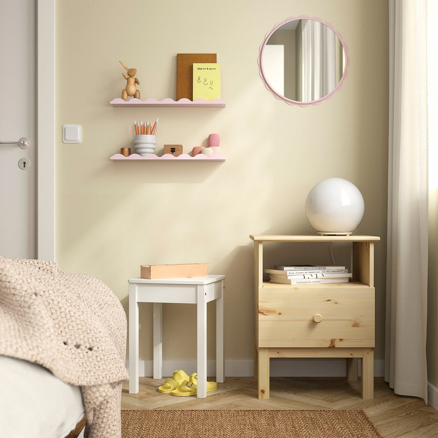 DAGGKAPRIFOL mirror, light pink, 40 cm