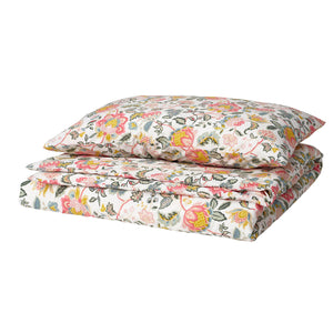 DAGGSALVIA duvet cover and pillowcase, multicolour/floral pattern, 150x200/50x80 cm