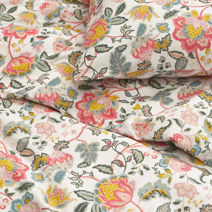 DAGGSALVIA duvet cover and pillowcase, multicolour/floral pattern, 150x200/50x80 cm