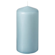 DAGLIGEN unscented pillar candle, pale blue, 14 cm 40 hr