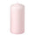 DAGLIGEN unscented pillar candle, light pink, 6.8 cm