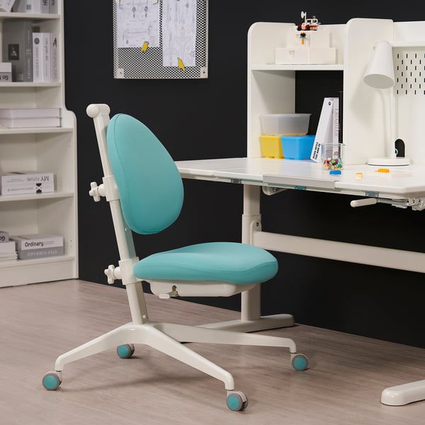 DAGNAR children's desk chair, turquoise, 58x98x63 cm