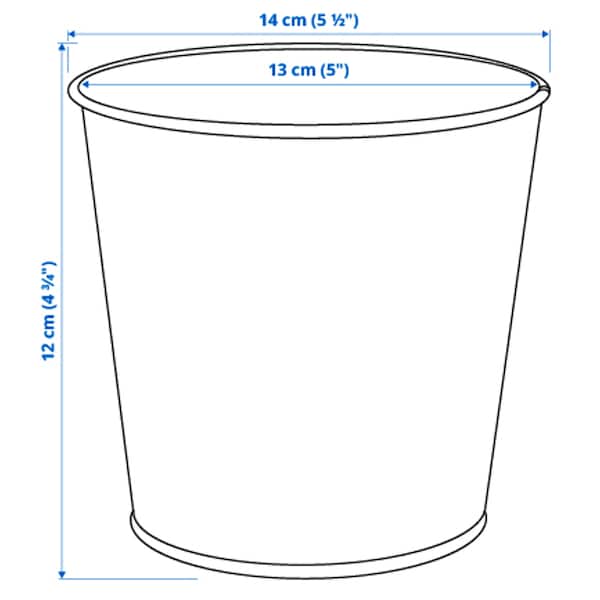 Ikea DAIDAI - Plant pot, brass-colour, 12 cm