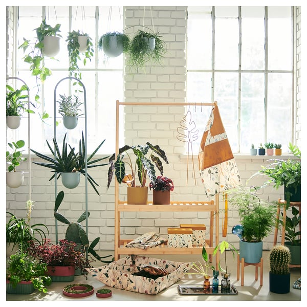 DAKSJUS - DAKSJUS Plant stand, bamboo, 21 cm