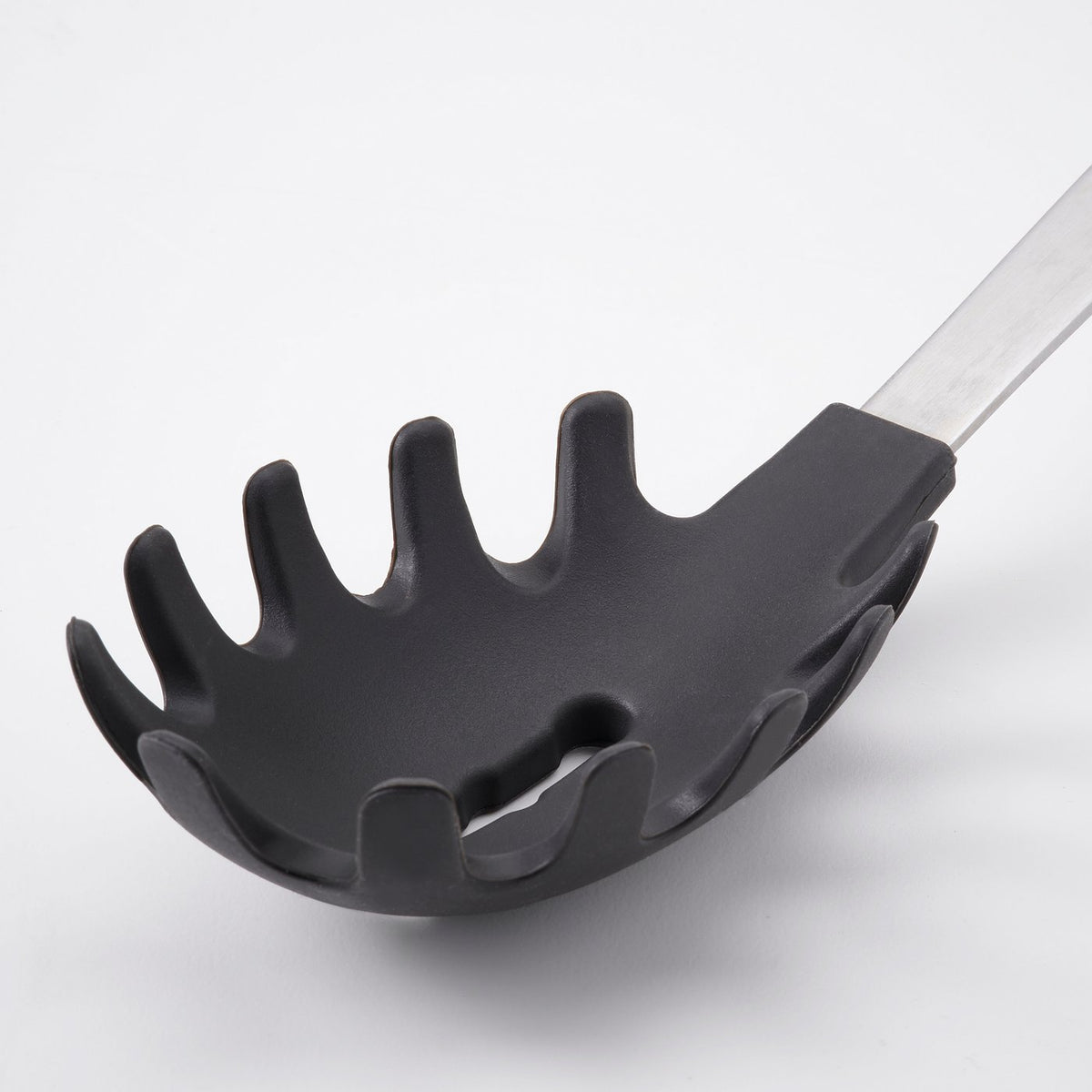 DALAFÅR pasta server, stainless steel/black-grey, 33 cm