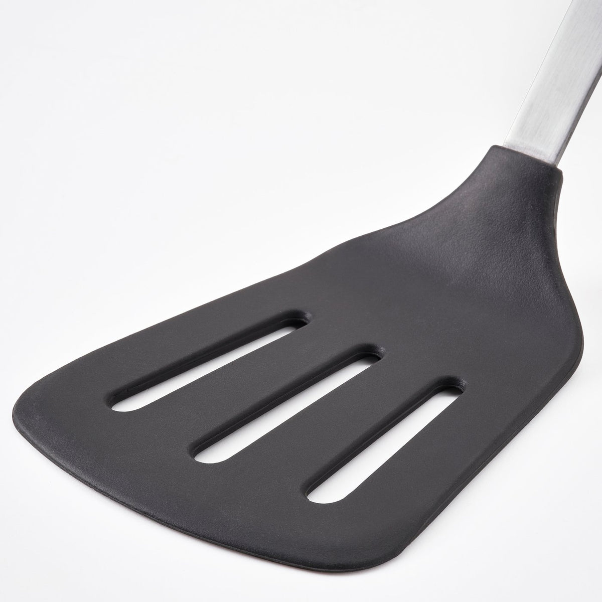 DALAFÅR 3-piece kitchen utensil set, stainless steel/black-grey