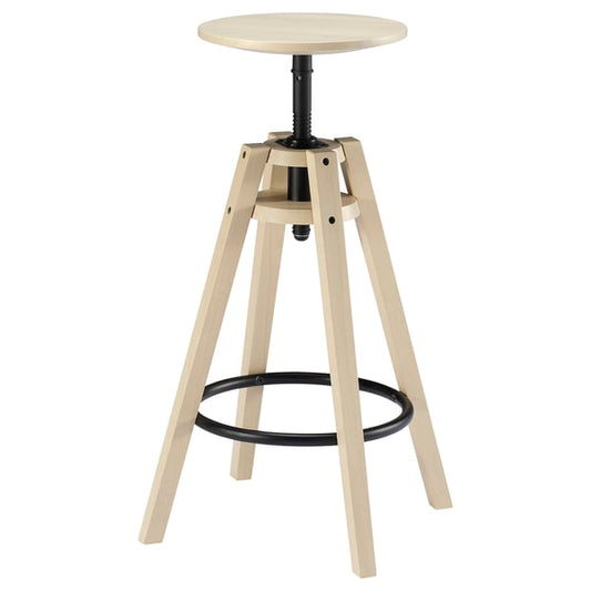 DALFRED - DALFRED Bar stool, birch, 63-74 cm
