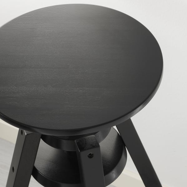 DALFRED bar stool, black, 63-74 cm