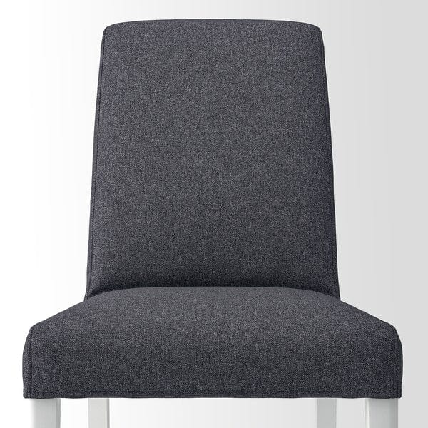 Ikea DANDERYD / BERGMUND - Table and 4 chairs, white/gunnared smoke grey, , 130 cm
