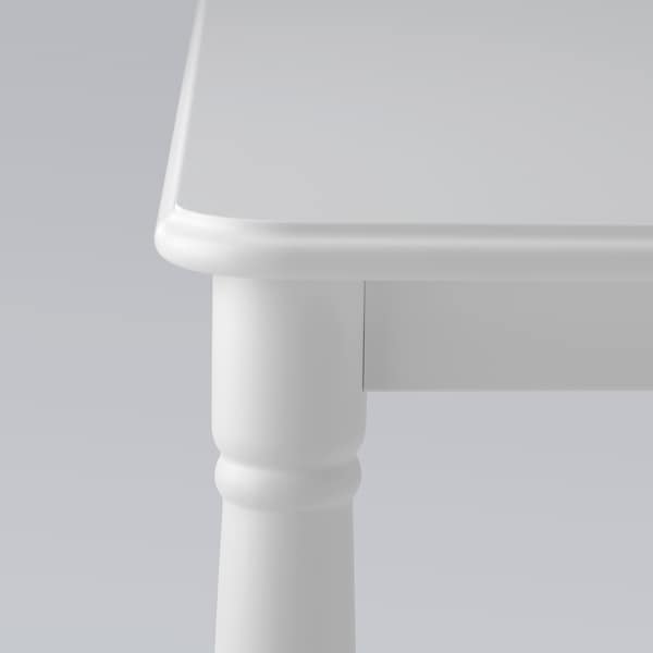 Ikea DANDERYD / BERGMUND - Table and 4 chairs, white/gunnared smoke grey, , 130 cm