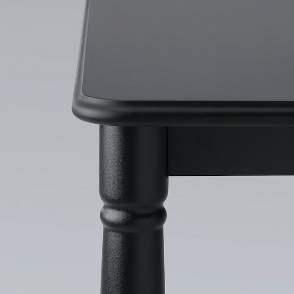 Ikea DANDERYD / BERGMUND - Table and 4 chairs, black/gunnared smoke grey, , 130 cm