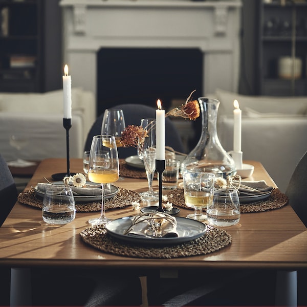 DANDERYD / DANDERYD Table and 2 chairs, white oak veneer / Vissle gray,74 / 134x80 cm , 74/134x80 cm