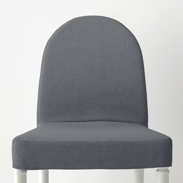 DANDERYD / DANDERYD table and 4 chairs, white/Vissle grey, 130 cm