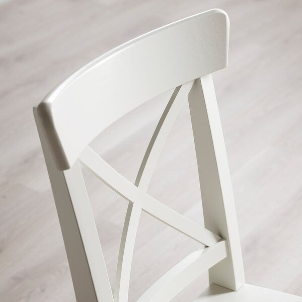 DANDERYD / INGOLF - Table and 4 chairs, white/white, 130 cm