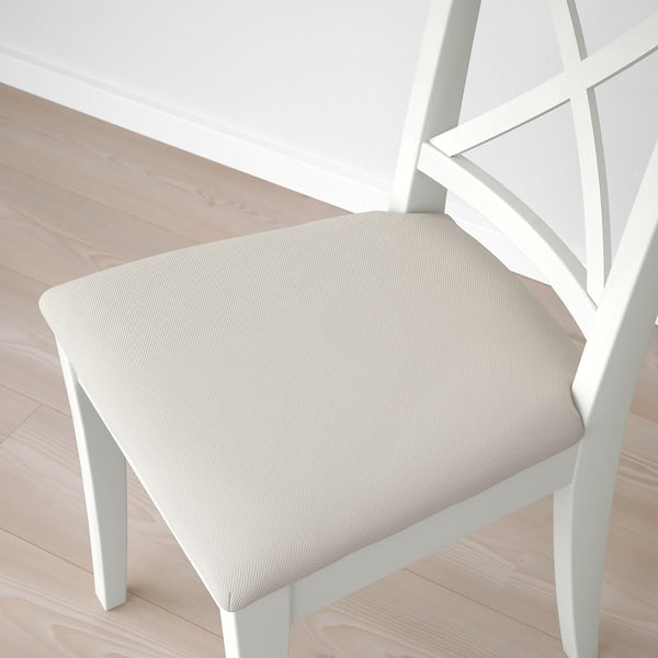 DANDERYD / INGOLF - Table and 4 chairs, white/Hallarp beige, ,