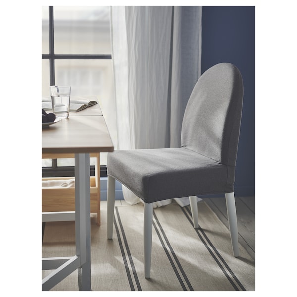 DANDERYD Chair, white / Vissle grey ,