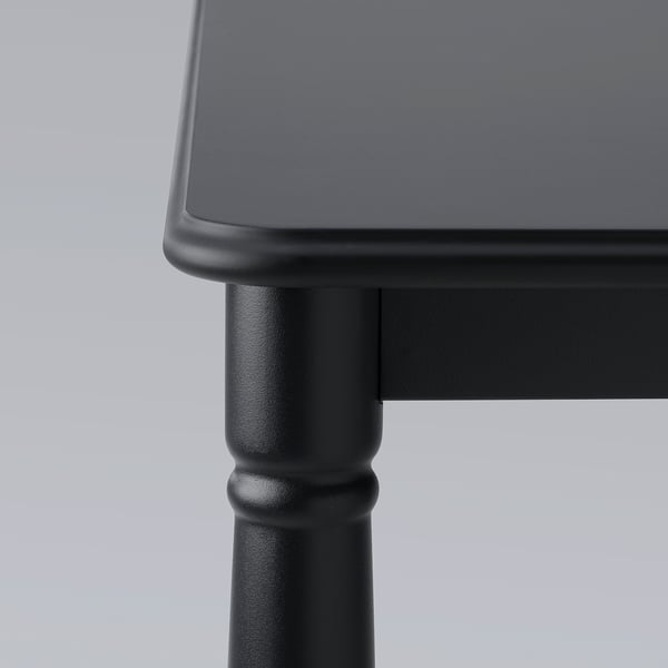DANDERYD / SKOGSTA - DANDERYD / SKOGSTA Table and 4 chairs, black/acacia, 130 cm