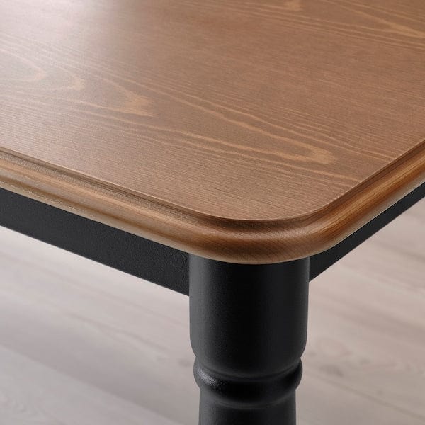 Ikea DANDERYD / SKOGSTA - Table and 6 chairs, pine veneer black/black,180 cm