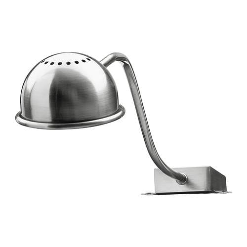 Ikea FORMAT LED lighting cabinet nickel plated