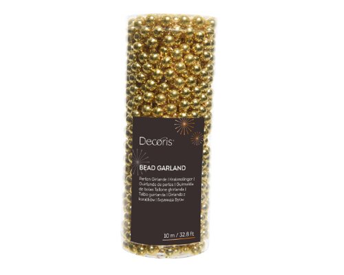 GOLD PLASTIC PEARL GARLAND 1 MT