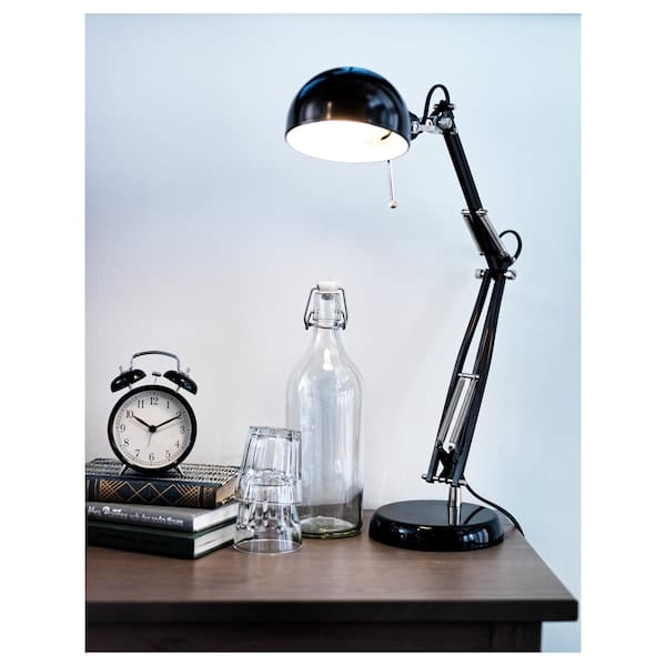Ikea DEKAD - Alarm clock, black, 10 cm