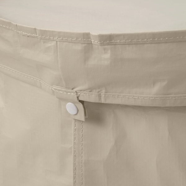 DIMPA sorting bag with lid, light grey-beige, 50 l