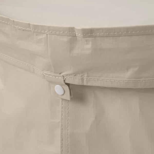 DIMPA - DIMPA Sorting bag with lid, light grey-beige, 50 l