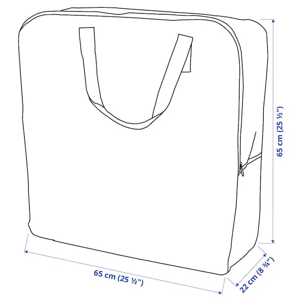 DIMPA - Storage bag, transparent, 65x22x65 cm