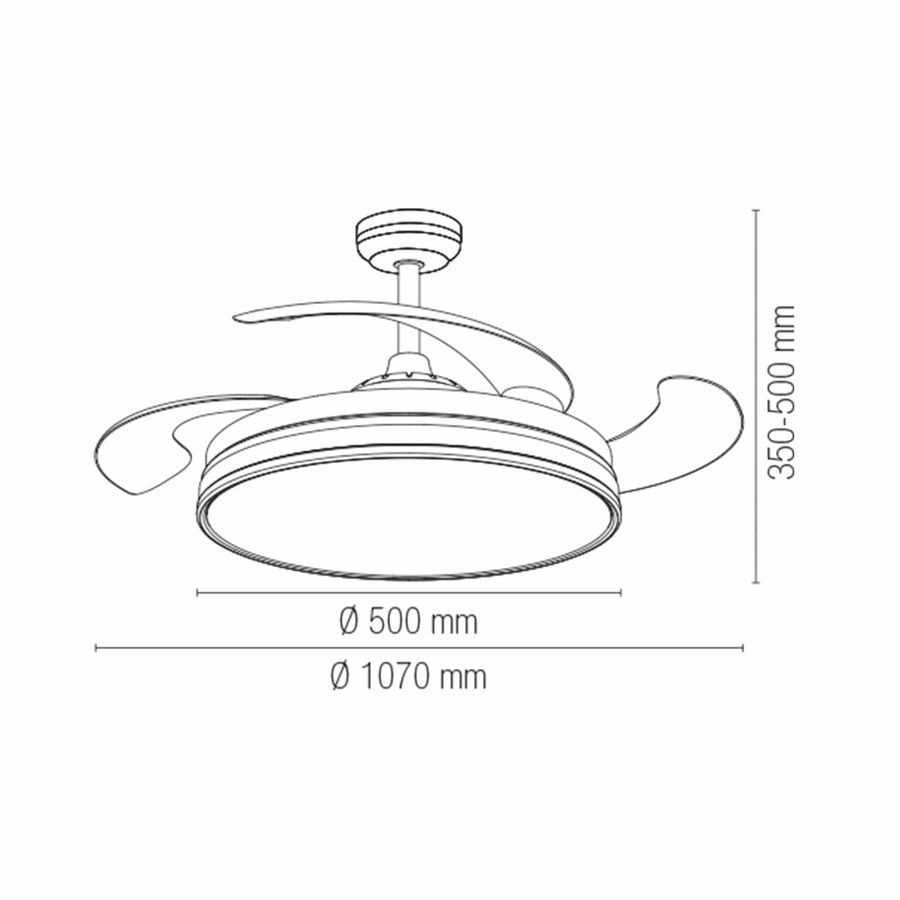 Bricocenter VENTILATORE DA SOFFITTO ALBATROS PLASTICA BIANCO D106 CM LED 72W CCT