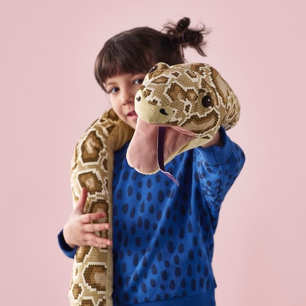 Ikea DJUNGELSKOG - Glove puppet, snake/burmese python