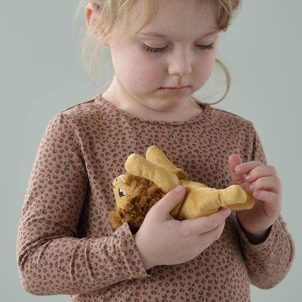 DJUNGELSKOG soft toy, mini/lion, 13 cm