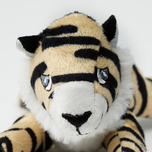 DJUNGELSKOG soft toy, mini/tiger, 13 cm