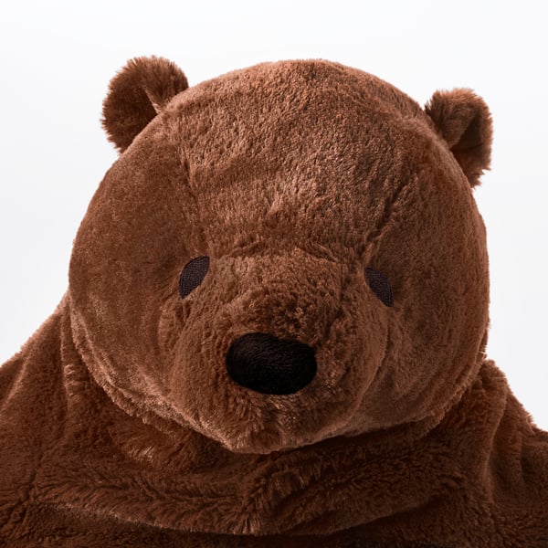 DJUNGELSKOG soft toy, brown bear
