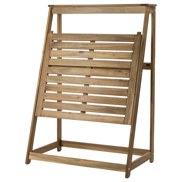 DJUPÖN folding table, brown, 78x113x65 cm