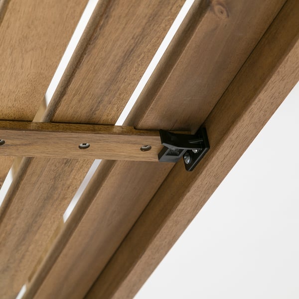 DJUPÖN folding table, brown, 78x113x65 cm