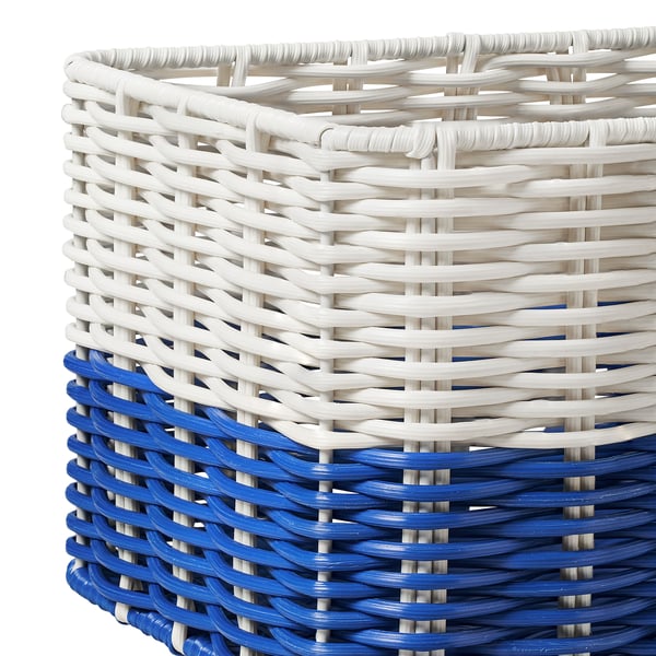 DJURTRÄNARE - DJURTRÄNARE Basket, white/blue, 18x25x14 cm