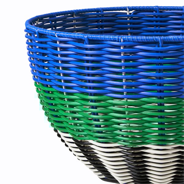 DJURTRÄNARE - DJURTRÄNARE Basket, white/black/blue, 32x19 cm